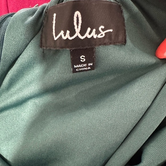 SOLD Lulus Mythical Kind of Love Dark Green Maxi Dress Size Small - Picture 6 of 6